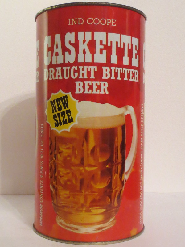 IND COOPE CASKETTE DRAUGHT BITTER BEER NEW SIZE (278cl)