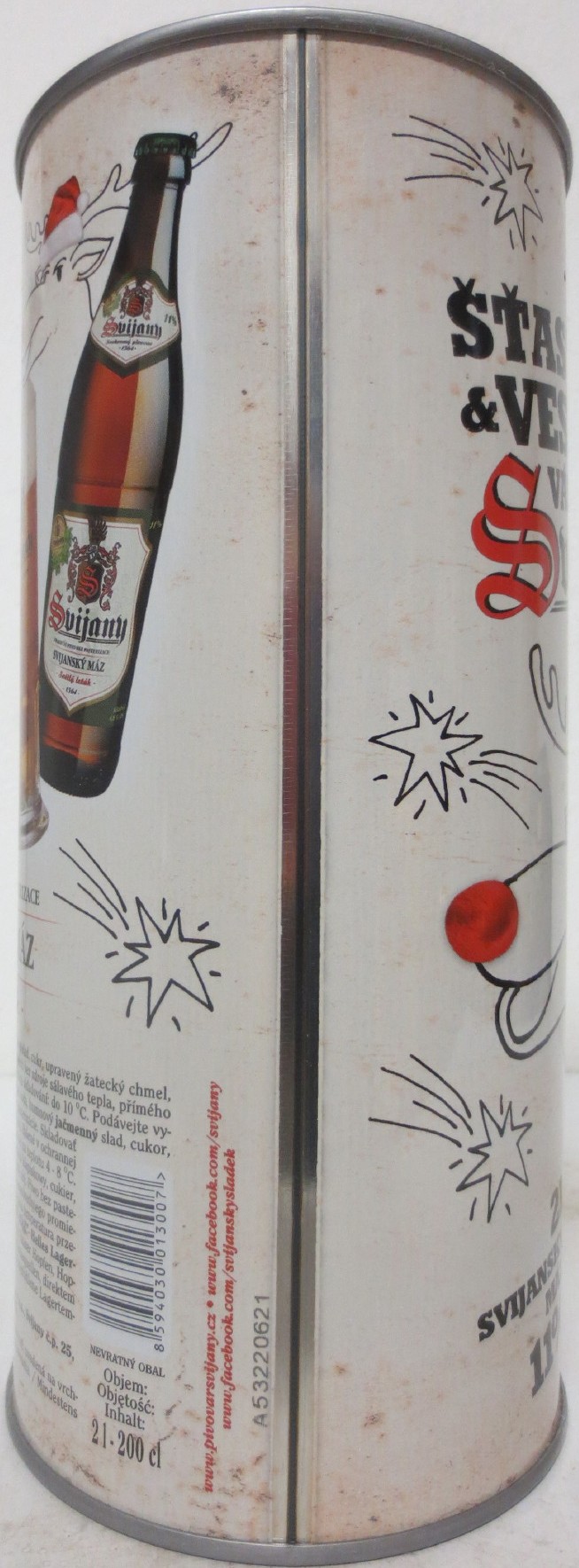 Svijany SVIJANSKÝ MÁZ ŠŤASTNÉ & A VESELÉ VÁNOČNÍ Svátky (200cl) č.1 