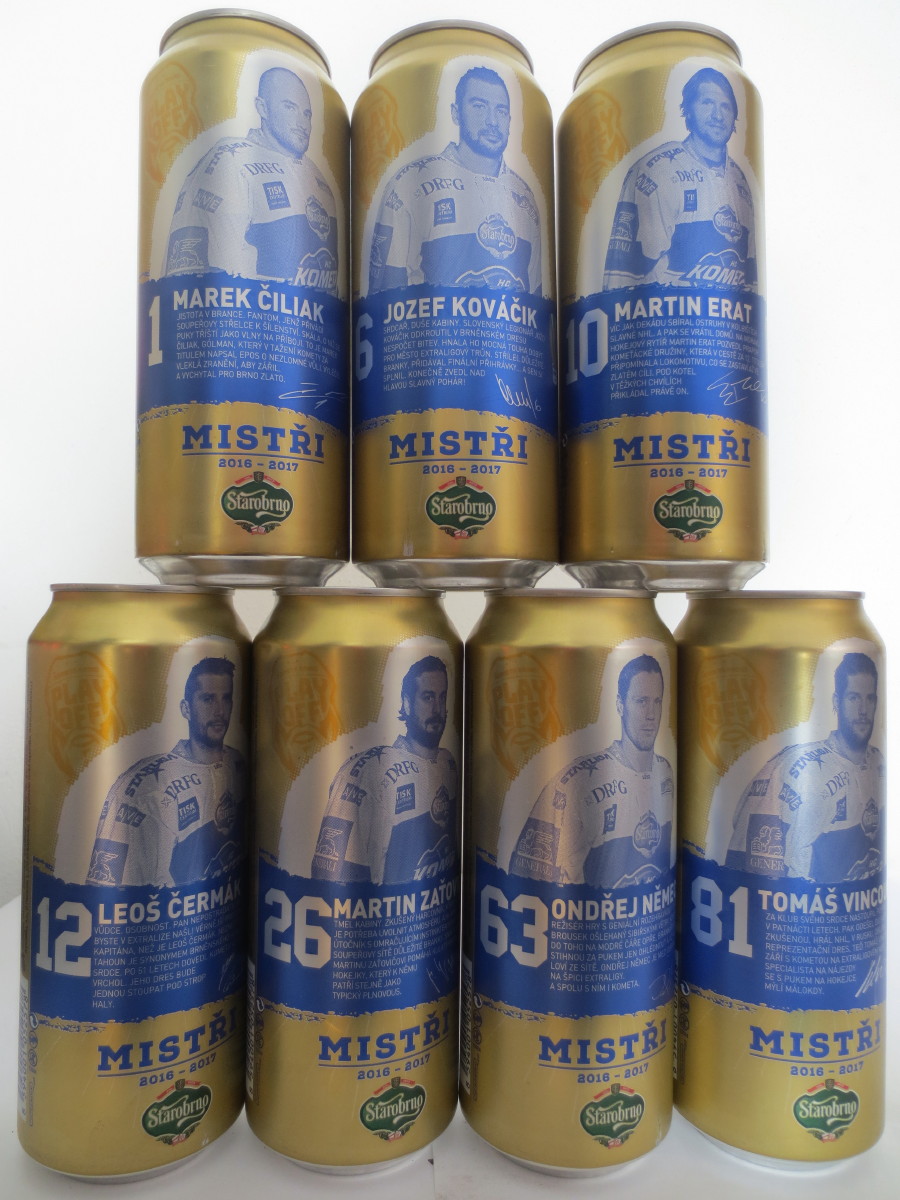 Starobrno MEDIUM Morava MISTŘI 2016-2017 KOMETA - 81 TOMÁŠ VINCOUR (50cl) (B/O)