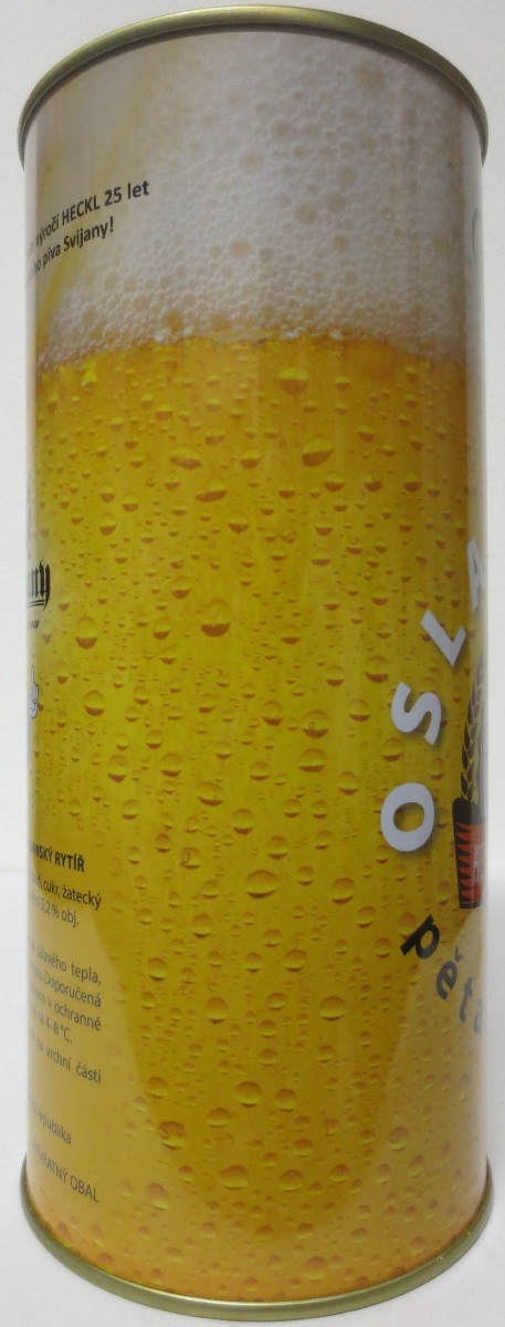 Svijany SVIJANSKÝ RYTÍŘ HECKL HECKLOVO JUBILEJNÍ OSLAVUJEME pětadvacítku (200cl) č.1 