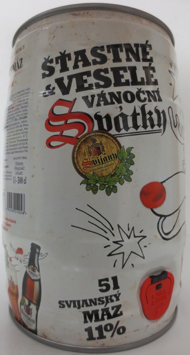 ŠTASTNÉ & VESELÉ VÁNOČNÍ Svátky 5l SVIJANSKÝ MÁZ 11% (5L) č.1