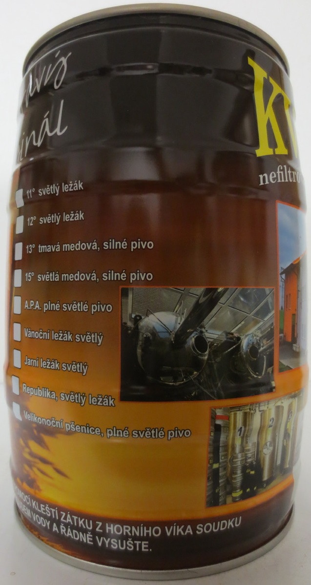 SENTICKÝ KVASAR nefiltrované pivo od Jelínka (5L) č.1