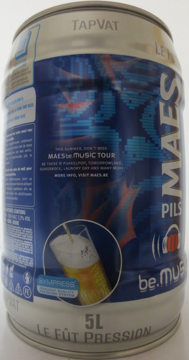 MAES PILS be.MUSIC (5L) Nr.1 