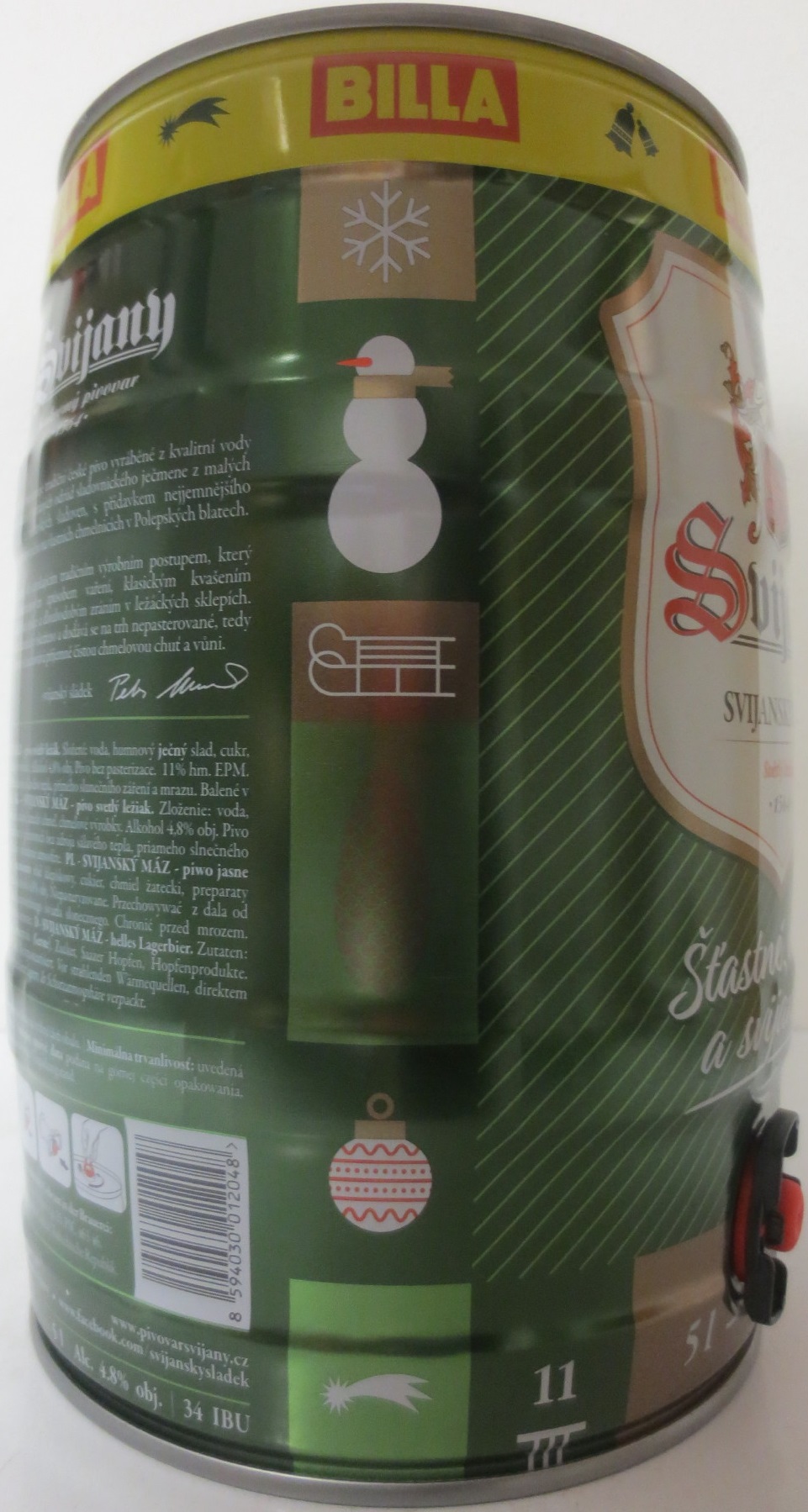 Svijany SVIJANSKÝ MÁZ - Světlý ležák .1564. Šťastné, veselé a Svijanské! - BILLA