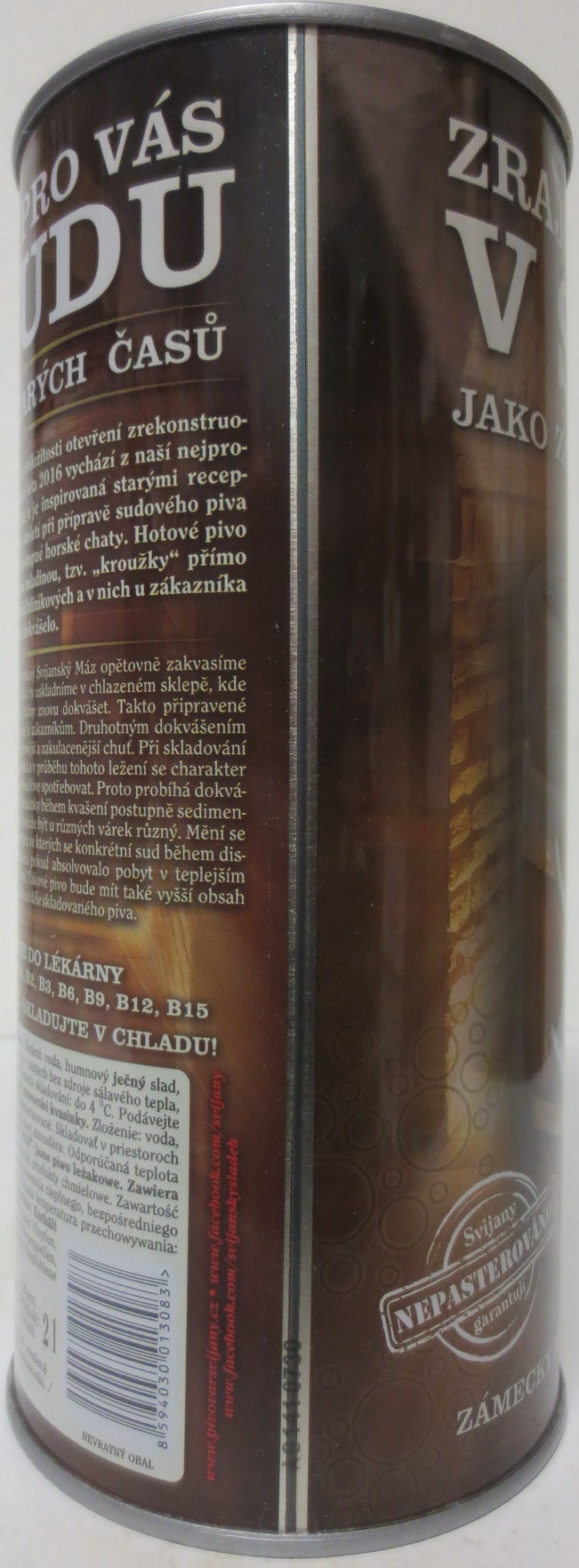 Svijany ZÁMECKÝ MÁZ ZRAJU PRO VÁS V SUDU JAKO ZA STARÝCH ČASŮ (200cl) č.2