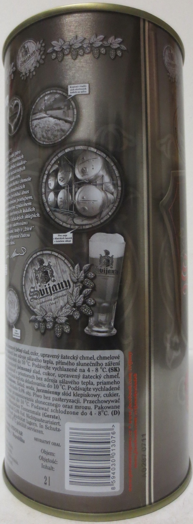 Svijany SVIJANSKÝ RYTÍŘ PLECHOVKA nejen PRO CHLAPY (200cl) č.2