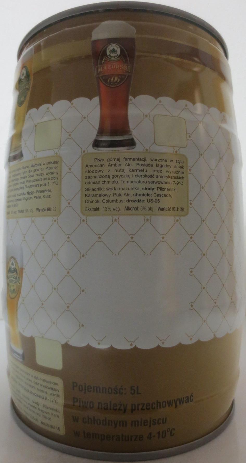 MAZURSKI BROWAR Rzemieślniczy Browar z Elku (5L) Nr.1