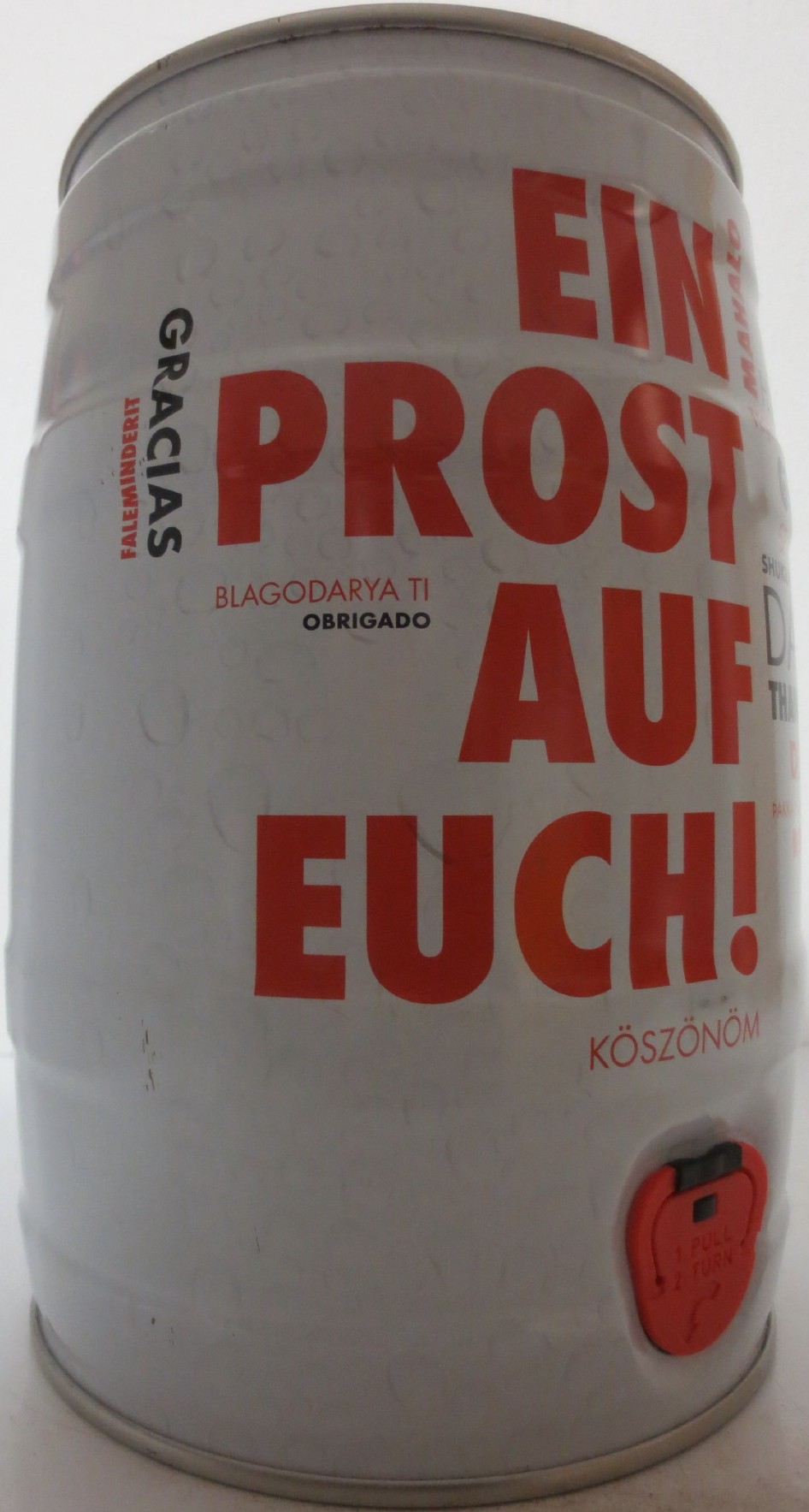 WÜRTH DANKE- BIER EIN PROST AUF EUCH! KÖSZÖNÖM (5L) Nr.1