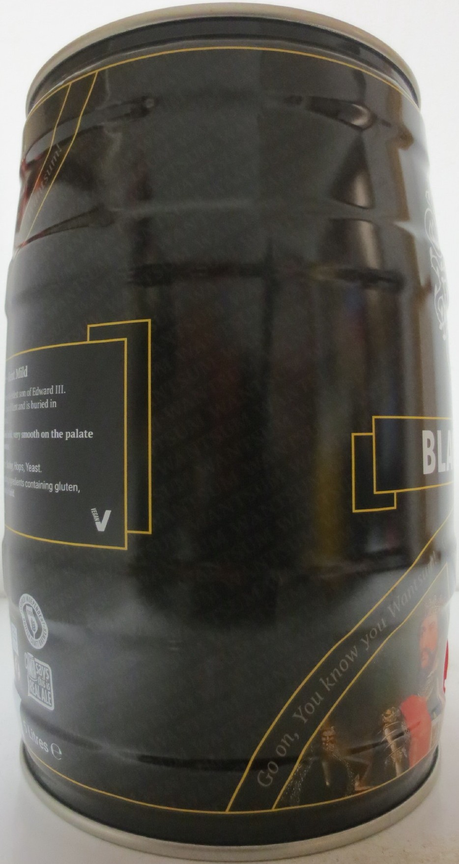 WANTSUM BLACK PRINCE Kent Mild ALC 3.9% VOL (5L) Nr.1