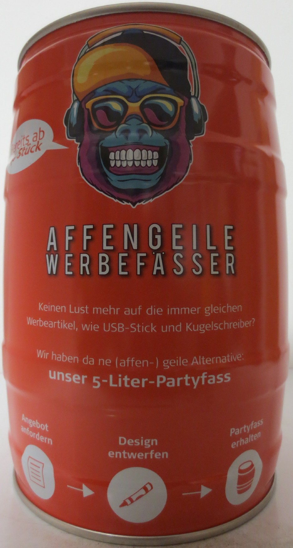 AFFENGEILE WERBEFÄSSER (5L) Nr.3 (červený)
