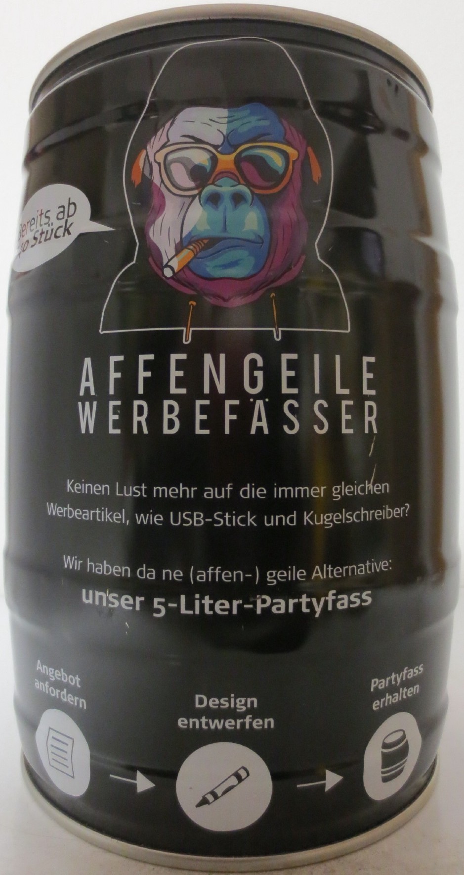AFFENGEILE WERBEFÄSSER (5L) Nr.4 (černý č.1)  