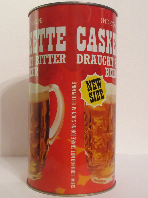 IND COOPE CASKETTE DRAUGHT BITTER BEER NEW SIZE (278cl)