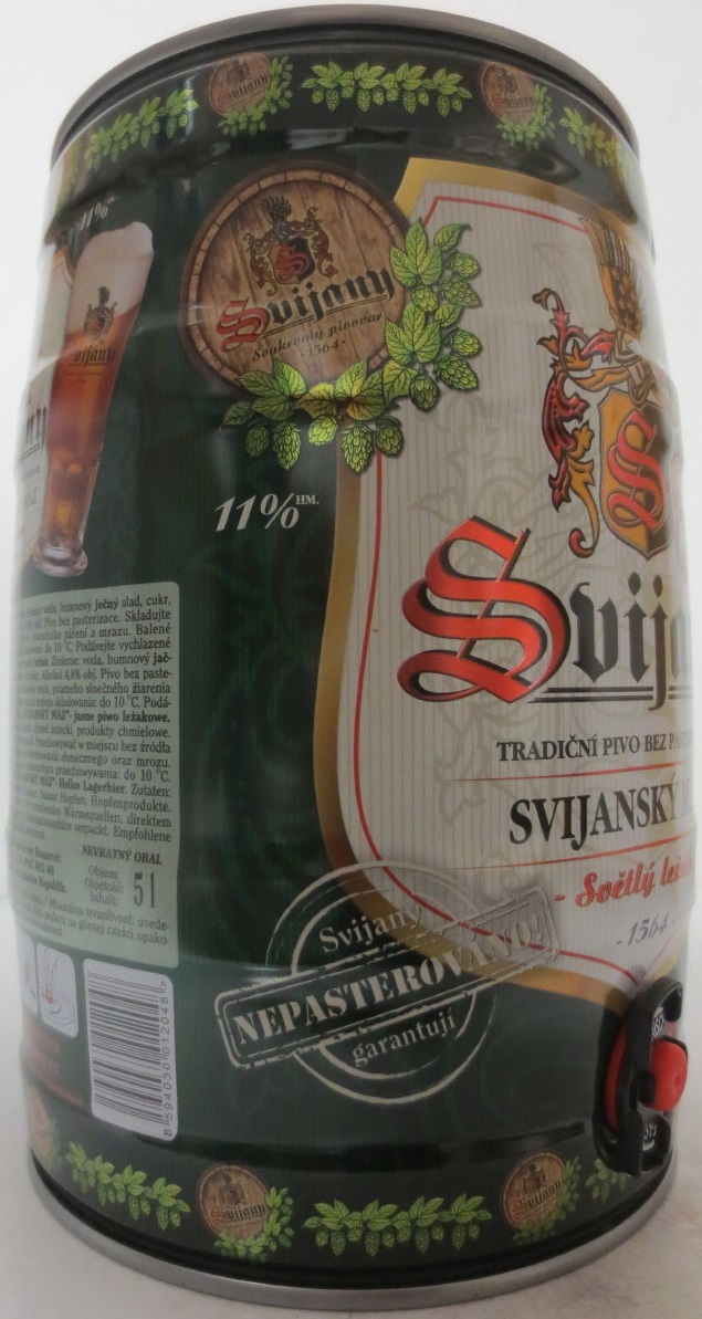 Svijany SVIJANSKÝ MÁZ - Světlý ležák - 1564 - č.2