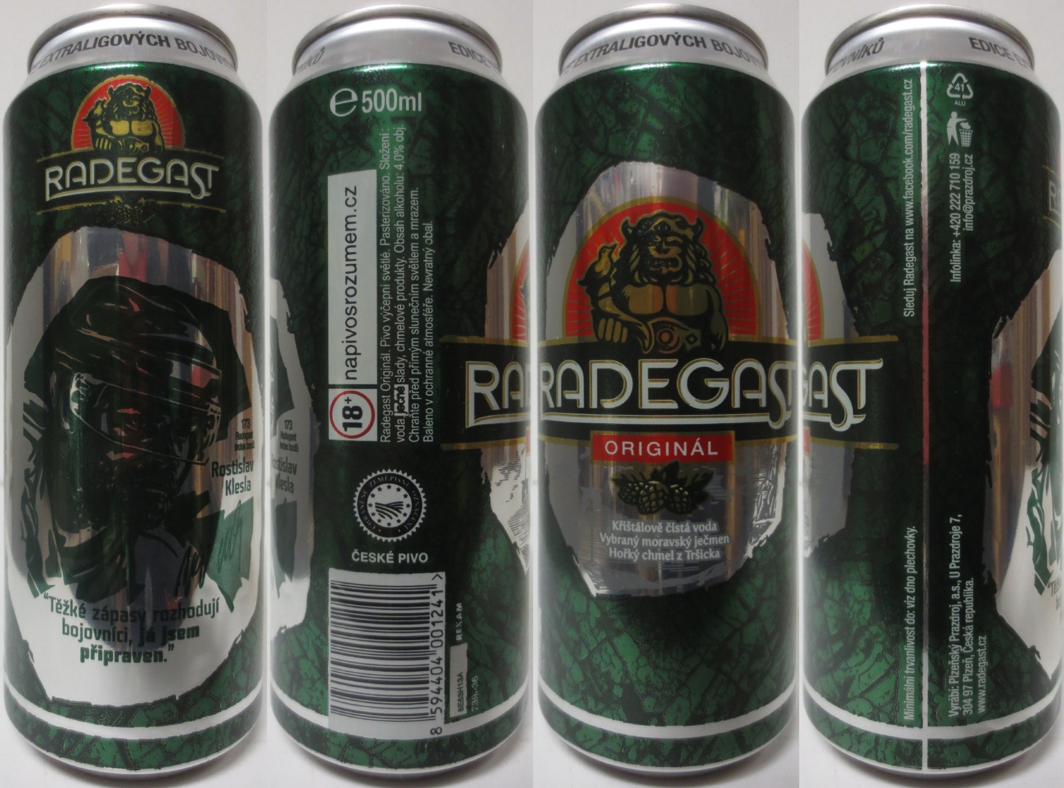 RADEGAST ORIGINAL EDICE EXTRALIGOVÝCH BOJOVNÍKŮ kompletní sérei (6ks) (CZ) (50cl) (B/O)